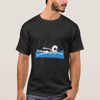 Halloween Skelett Schwimmer All Hallows' Eve Gift T-Shirt