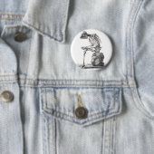 Halloween Skelett Sitting Anatomie Button (Beispiel)