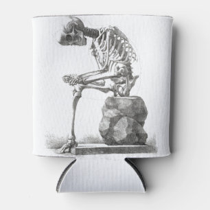 Halloween Skelett Sitting Anatomie Dosenkühler