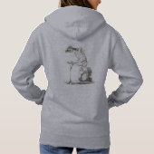 Halloween Skelett Sitting Anatomie Hoodie (Rückseite)