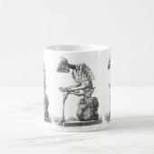 Halloween Skelett Sitting Anatomie Kaffeetasse (Mittel)