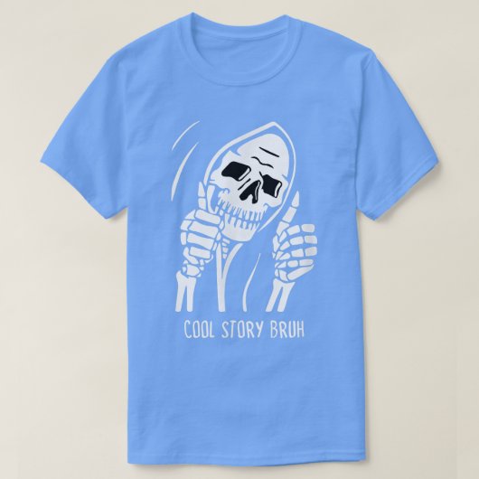 Halloween, Skelett T-Shirt (Design vorne)