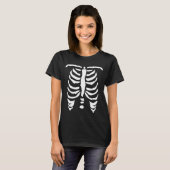 Halloween Skelett T-Shirt | Ribcage-Kostüm (Vorne ganz)
