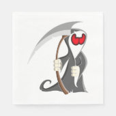 Halloween Skelett Tod Serviette (Vorderseite)