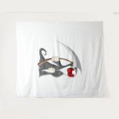 Halloween Skelett Tod Wandteppich (Vorderseite (Horizontal))