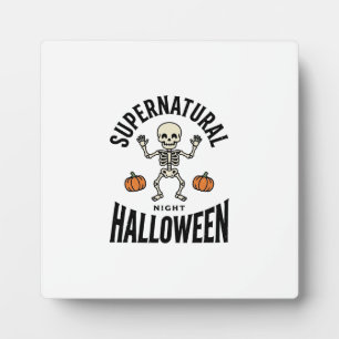 Halloween-Skelett Übernatürlich Lustig Vintage_1 Fotoplatte