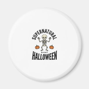 Halloween-Skelett Übernatürlich Lustig Vintage_1 Magnet