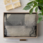 Halloween Skelett und Black Cat Vintag Ephemera Seidenpapier (Geschenk)