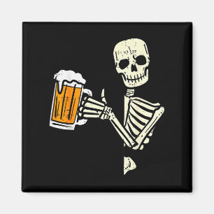 Halloween-Skelett-Vater Lustiges Faules Totenkopf- Magnet