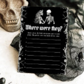 Halloween Skelett, wo sie ein paar Spiele spielten Einladung