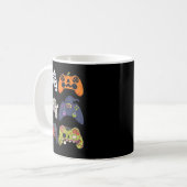 Halloween-Skelett-Zombie-Gaming-Controller-Mumie Kaffeetasse (Vorderseite Links)