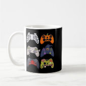 Halloween-Skelett-Zombie-Gaming-Controller-Mumie Kaffeetasse (Links)