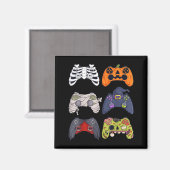Halloween-Skelett-Zombie-Gaming-Controller-Mumie Magnet (Vorderseite/Rückseite)