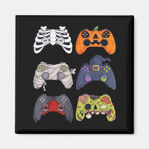 Halloween-Skelett-Zombie-Gaming-Controller-Mumie Magnet