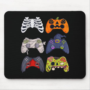 Halloween-Skelett-Zombie-Gaming-Controller-Mumie Mousepad