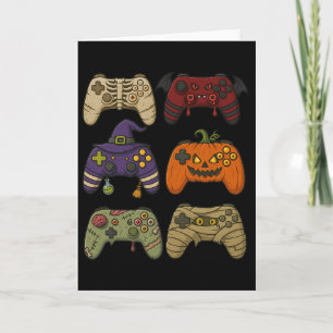 Halloween-Skelett-Zombie-Mumie-Gaming-Controller Karte