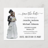 halloween skelettartige Skelette Save the Date sti Flyer (Vorne)