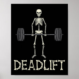 Halloween Skelettband Gym Workout Kostüm ich Poster