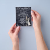 Halloween Skelette Einladung Budget Flyer (Gruppe)