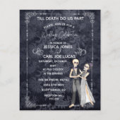 Halloween Skelette Einladung Budget Flyer (Vorne)