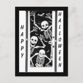 Halloween Skelette Postkarte (Vorderseite)