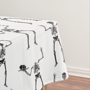 Halloween-Skelette, Süßes oder Saures, Buh Tischdecke