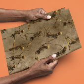 Halloween Skelette tanzen Beängstigend Spooky Geschenkpapier