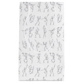 Halloween-Skelette tanzen - weiß Kleine Geschenktüte (Vorderseite)