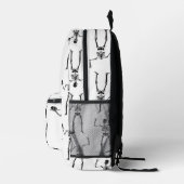 Halloween Skelette, Trick oder Treat, Boo Bedruckter Rucksack (Rechts)