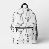 Halloween Skelette, Trick oder Treat, Boo Bedruckter Rucksack (Vorderseite)