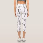 Halloween Skelette, Trick oder Treat, Boo Capri Leggings (Rückseite)