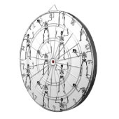 Halloween Skelette, Trick oder Treat, Boo Dartscheibe (Vorderseite rechts)