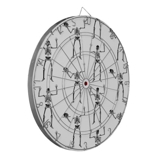 Halloween Skelette, Trick oder Treat, Boo Dartscheibe (Vorderseite Links)