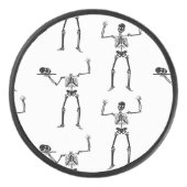 Halloween Skelette, Trick oder Treat, Boo Eishockey Puck (Vorderseite)