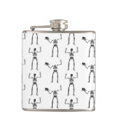 Halloween Skelette, Trick oder Treat, Boo Flachmann (Vorderseite)