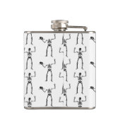 Halloween Skelette, Trick oder Treat, Boo Flachmann (Rückseite)