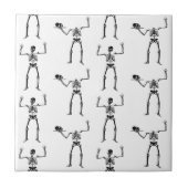 Halloween Skelette, Trick oder Treat, Boo Fliese (Vorderseite)