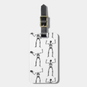 Halloween Skelette, Trick oder Treat, Boo Gepäckanhänger (Vorderseite vertikal)