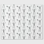 Halloween Skelette, Trick oder Treat, Boo Geschenkpapier (Flach)