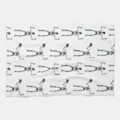 Halloween Skelette, Trick oder Treat, Boo Geschirrtuch (Horizontal)