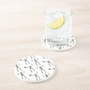 Halloween Skelette, Trick oder Treat, Boo Getränkeuntersetzer