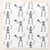 Halloween Skelette, Trick oder Treat, Boo Glasuntersetzer (Vorderseite)