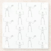 Halloween Skelette, Trick oder Treat, Boo Glasuntersetzer (Rückseite)