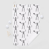 Halloween Skelette, Trick oder Treat, Boo Golfhandtuch (Insitu)
