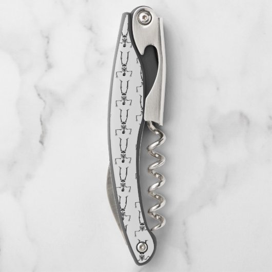 Halloween Skelette, Trick oder Treat, Boo Kellnermesser (Rückseite)