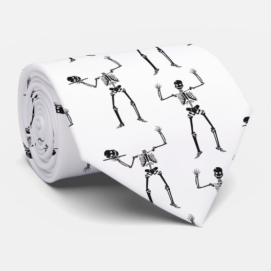 Halloween Skelette, Trick oder Treat, Boo Krawatte (Gerollt)