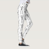 Halloween Skelette, Trick oder Treat, Boo Leggings (Rechts)