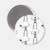 Halloween Skelette, Trick oder Treat, Boo Magnet (Vorderseite/Rückseite)
