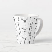 Halloween Skelette, Trick oder Treat, Boo Milchtasse (Rechte Ecke)