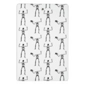 Halloween Skelette, Trick oder Treat, Boo Mini Klemmbrett (Rückseite)